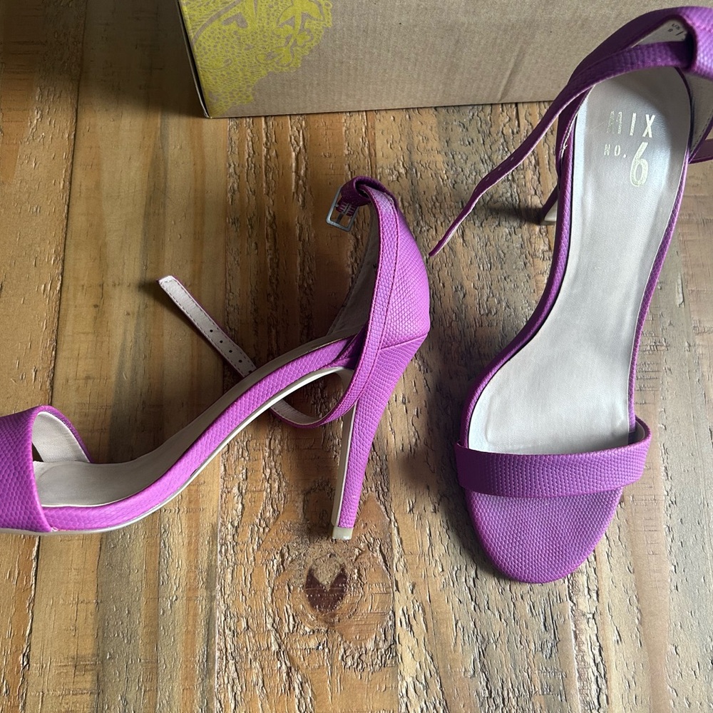 Purple stiletto's- scrappy heel- Mix 9